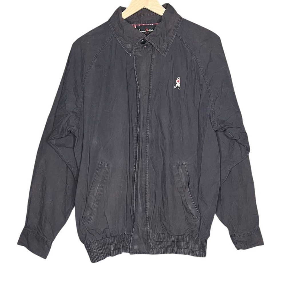 Johnnie Walker Navy Blue Bomber Jacket Vintage Size Large